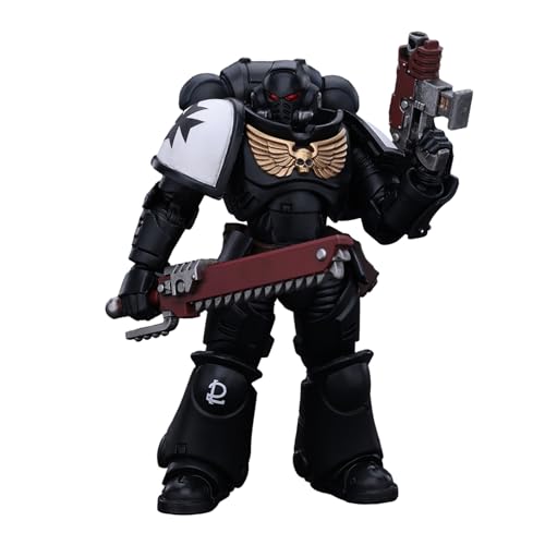 GWTCTOY JoyToy GW 40K Originallizenz 1:18 Actionfigur,Space Marines Black Templars Outriders Brother Valtus, 12CM Bausätze für Sammel-Actionfiguren von GWTCTOY