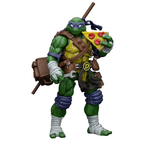 GWTCTOY JoyToy Originallizenz 1:18 Actionfigur, TMNT Series Donatello,10.6 cm Bausätze für Sammel-Actionfiguren von GWTCTOY