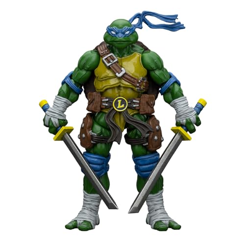 GWTCTOY JoyToy Originallizenz 1:18 Actionfigur, TMNT Series Leonardo, 10.6 cm Bausätze für Sammel-Actionfiguren von GWTCTOY