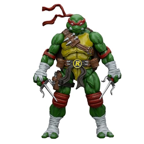 GWTCTOY JoyToy Originallizenz 1:18 Actionfigur, TMNT Series Raphael, 10.6 cm Bausätze für Sammel-Actionfiguren von GWTCTOY