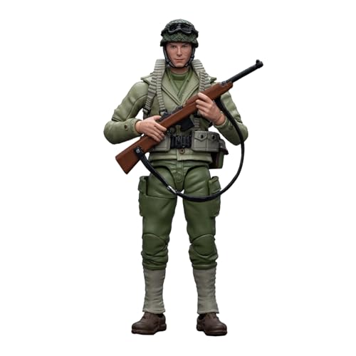 GWTCTOY Joytoy 1:18 Soldaten-Actionfiguren, US-Armee aus dem 2. Weltkrieg, sammelbares Militärmodellspielzeug, Anime-Modell, 10 cm große Modelle Actionfiguren-Bausätze von GWTCTOY
