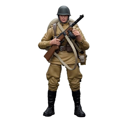 GWTCTOY Joytoy 1:18 Soldaten-Actionfiguren, sowjetische Infanterie aus dem 2. Weltkrieg, sammelbares Militärmodellspielzeug, Anime-Modell, 10 cm große Modelle Actionfiguren-Bausätze von GWTCTOY