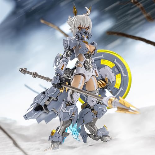 GWTCTOY Originallizenz 1:10 Plastikmodellbausätze für Actionfiguren, Cyber ​​Forest Epileptic Wolf, Mecha Girl, abnehmbare 14,9 cm große Anime-Sammelfiguren-Bausätze von GWTCTOY