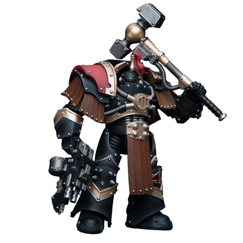 GWTCTOY Pipigirl JoyToy 30K Originallizenz 1:18 Actionfigur, Terminator-Trupp der Söhne des Horus Justaerin mit Donnerhammer, 14 cm große Bausätze für Sammel-Actionfiguren von GWTCTOY