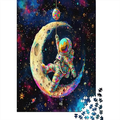 Astronaut Puzzlespiel 1000 Teile Puzzle Für Erwachsene Und Kinder Ab 14 Jahren, Puzzle-Motiv Erwachsenen Puzzlespiel Puzzel 1000pcs (75x50cm) von GWZOYTTDE