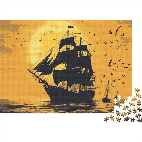 Segelboot Puzzle 1000 Teile Für Erwachsene Und Kinder Ab 14 Jahren Für Stressabbauer Puzzel 1000pcs (75x50cm) von GWZOYTTDE