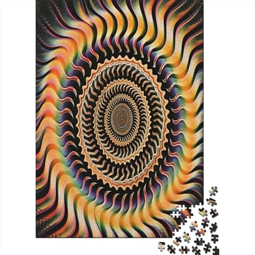 Spirale Puzzle 1000 Teile,Puzzle Für Erwachsene, Impossible Puzzle,Puzzle Farbenfrohes Legespiel,GesKükenlichkeitsspiel Für Die Ganze Familie Puzzel 1000pcs (75x50cm) von GWZOYTTDE