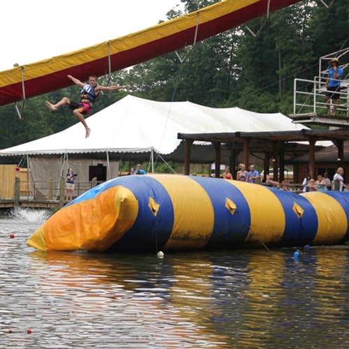 GXFCC Aufblasbare Springende Ball-Wasserhüpftasche, Aufblasbares Trampolin, Aufblasbare Wasserhüpftasche Für Erwachsene Und Kinder,3 * 5m/9.8 * 16.4ft von GXFCC