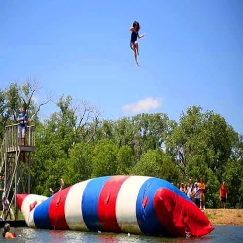 GXFCC Aufblasbare Wasserhüpftasche, Wasserpark-Lufthaltetrampolin, Aufblasbares Trampolin Für Outdoor-Unterhaltung Für Erwachsene,2 * 4m/6.6 * 13.1ft von GXFCC