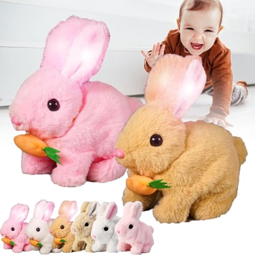 GXHNB Bunby - My Realistic Bunny Toy, Vitality Bliss Bunny Stuffed Animals, Bunny -Bunny Realistic Bunny, Bunbi Realistic Bunny, Realistic Bunny That Moves Toys for Kids (2pcs-e) von GXHNB