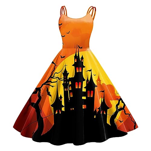 GXYANiaoy Halloween Kostüm Damen, Cosplay Karneval Maxikleid Party Kawaii Kostüm mit Trompetenärmel Gothic Viktorianisches Kleid Retro Renaissance Kleider Mittelalterliches Fasching Mittelalter Kleid von GXYANiaoy