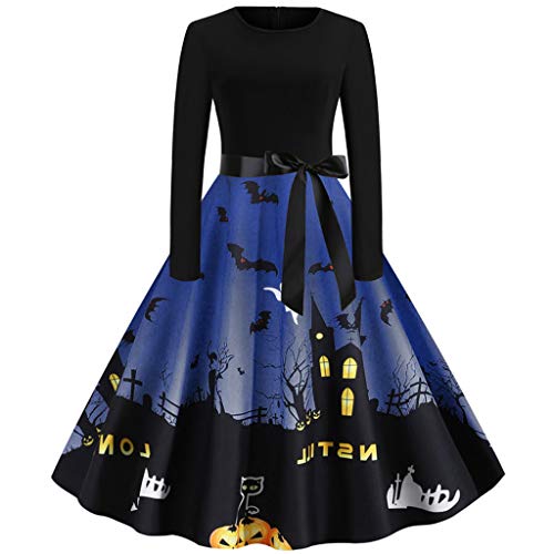 GXYANiaoy Mittelalter Kleid Damen, Kawaii Traditionelles Mit Trompetenärmel Maxikleid Kleidung Fasching Gothic Halloween Party Kleider Cosplay Karneval Renaissance Retro Kostüm Viktorianisches Kleid von GXYANiaoy