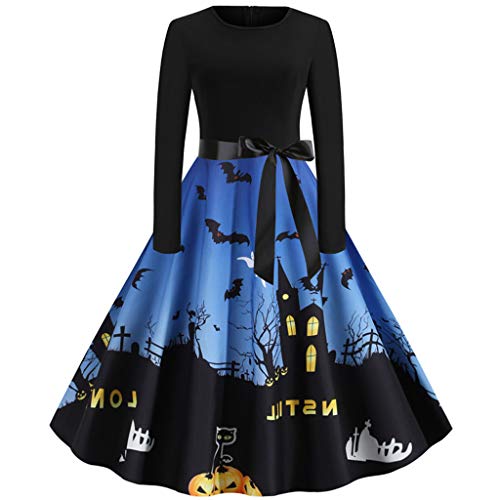 GXYANiaoy Mittelalter Kleid Damen, Kawaii Traditionelles Mit Trompetenärmel Maxikleid Kleidung Fasching Gothic Halloween Party Kleider Cosplay Karneval Renaissance Retro Kostüm Viktorianisches Kleid von GXYANiaoy