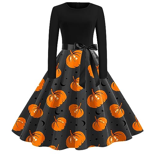 Halloween Kleid Damen, Gothic mit Trompetenärmel Kostüm Renaissance Cosplay Kleidung Kawaii Mittelalterliches Mittelalter Kleid Fasching Karneval Viktorianisches Kleid Party Traditionelles Kleider von GXYANiaoy