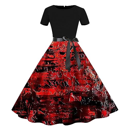 Halloween Kleid Damen, Retro Halloween Kostüm Cosplay Fasching Mittelalter Kleid mit Trompetenärmel Party Kleidung Karneval Renaissance Maxikleid Gothic Mittelalterliches Viktorianisches Kleid von GXYANiaoy