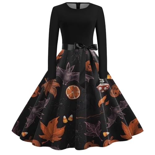 Renaissance Kleid Damen, Karneval Retro Kawaii Mit Trompetenärmel Maxikleid Kostüm Halloween Fasching Party Mittelalter Kleid Kleidung Cosplay Gothic Traditionelles Kleider Viktorianisches Kleid von GXYANiaoy