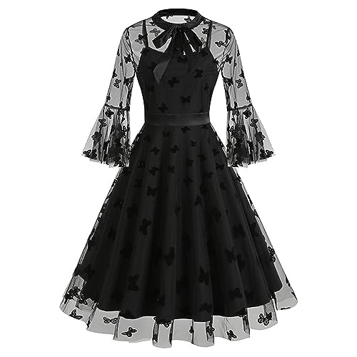 Renaissance Kleid Damen Gothic Retro Karneval Kleider Viktorianisches Kleid Party Mit Trompetenärmel Cosplay Kostüm Mittelalter Kleid Fasching Halloween Kawaii Traditionelles Maxikleid Kleidung von GXYANiaoy