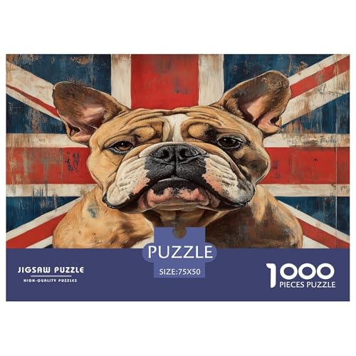 BULLHund Puzzle 1000 Teile Erwachsener Kniffel Spaß Für Die Ganze Familie - Abwechslungsreiche 1000 Puzzleteilige Motive Puzzlespiel Erwachsene, Puzzel 1000pcs (75x50cm) von GXYUAOIEF