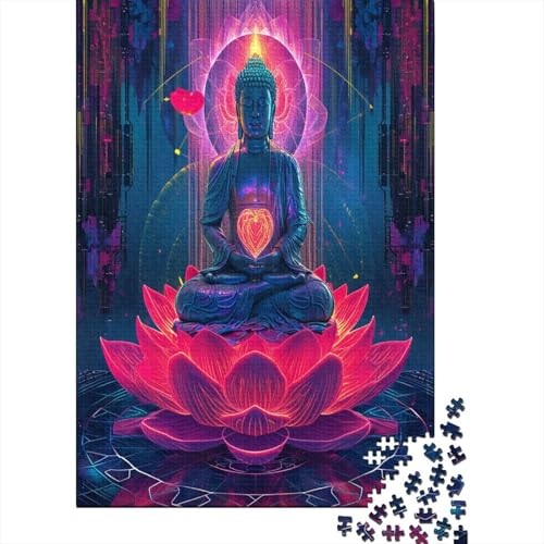 Buddha Puzzlespiel 1000 Teile Erwachsene -Puzzle 1000 Stück Spiel Puzzles Für Erwachsene Kinder Puzzle Erwachsenen Puzzlespiel Puzzel 1000pcs (75x50cm) von GXYUAOIEF