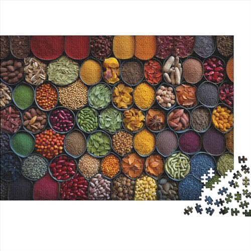 Bunte Gewürze Puzzle 1000 Teile Puzzles Für Erwachsene Klassische Puzzles 1000 Teile Erwachsene Puzzlespiel Erwachsene 1000 Teile Erwachsenen Puzzlespiel Puzzel 1000pcs (75x50cm) von GXYUAOIEF