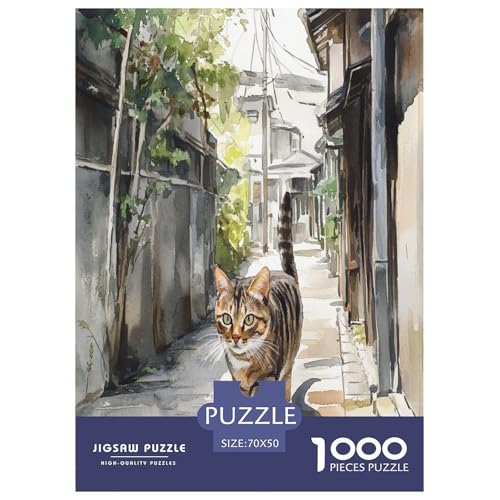 Chinesische ländliche Katze Puzzle 1000-teilige Schwer Puzzle Spielzeug Lernspiel Impossible Herausforderungsspielzeug Für Erwachsene Kinder 70x50cm/1000pcs Chinesische ländliche Katze Puzzle 1000-teilige Schwer Puzzle Spielzeug Lernspiel Impossible Herausforderungsspielzeug Für Erwachsene Kinder 70x50cm/1000pcs von GXYUAOIEF