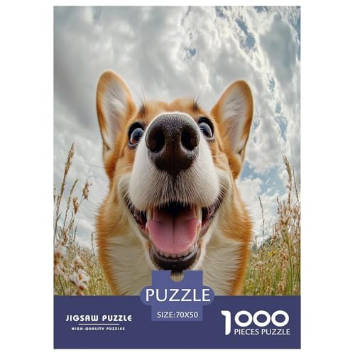 Corgi Puzzle 1000 Teile Schwer Puzzle Spielzeug Lernspiel Impossible Herausforderungsspielzeug Für Erwachsene Und Kinder in Bewährter 70x50cm/1000pcs Corgi Puzzle 1000 Teile Schwer Puzzle Spielzeug Lernspiel Impossible Herausforderungsspielzeug Für Erwachsene Und Kinder in Bewährter 70x50cm/1000pcs von GXYUAOIEF
