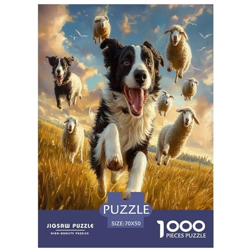 Der Border Collie Puzzle 1000-teilige Schwer Puzzle Spielzeug Lernspiel Impossible Herausforderung Spielzeug Für Erwachsene Und Kinder in Bewährter 70x50cm/1000pcs Der Border Collie Puzzle 1000-teilige Schwer Puzzle Spielzeug Lernspiel Impossible Herausforderung Spielzeug Für Erwachsene Und Kinder in Bewährter 70x50cm/1000pcs von GXYUAOIEF
