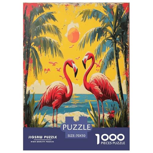 Flamingo Puzzles 1000 Teile Schwer Puzzle Spielzeug Lernspiel Impossible Herausforderung Spielzeug Für Erwachsene Kinder 70x50cm/1000pcs Flamingo Puzzles 1000 Teile Schwer Puzzle Spielzeug Lernspiel Impossible Herausforderung Spielzeug Für Erwachsene Kinder 70x50cm/1000pcs von GXYUAOIEF