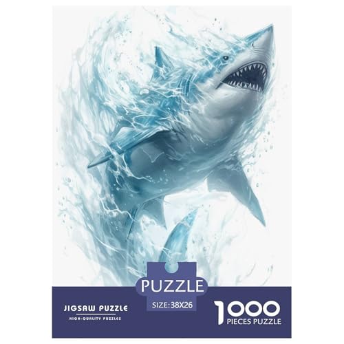 Great White Hai Puzzle 1000-teilige Schwer Puzzle Spielzeug Lernspiel Impossible Herausforderung Spielzeug Für Erwachsene Und Kinder Ab 14 Jahren 38x26cm/1000pcs Great White Hai Puzzle 1000-teilige Schwer Puzzle Spielzeug Lernspiel Impossible Herausforderung Spielzeug Für Erwachsene Und Kinder Ab 14 Jahren 38x26cm/1000pcs von GXYUAOIEF