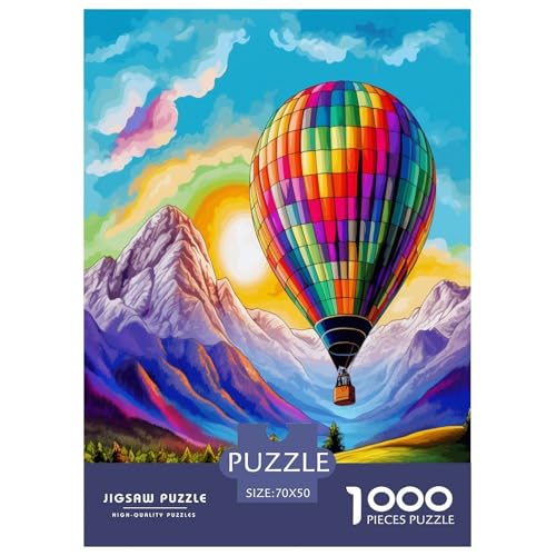 Heißluftballon Puzzle 1000-teilige Schwer Puzzle Spielzeug Lernspiel Impossible Herausforderungsspielzeug Für Erwachsene Kinder 70x50cm/1000pcs Heißluftballon Puzzle 1000-teilige Schwer Puzzle Spielzeug Lernspiel Impossible Herausforderungsspielzeug Für Erwachsene Kinder 70x50cm/1000pcs von GXYUAOIEF