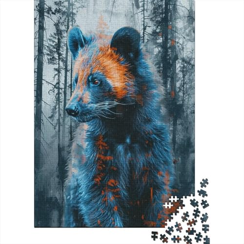 Jungle Fuchs Puzzle 1000 Teile,Puzzle Für Erwachsene, Impossible Puzzle, GesKükenlichkeitsspiel Für Die Ganze Familie,Puzzle Farbenfrohes,Puzzle-Geschenk,RaumdekoRatteion Puzzel 1000pcs (75x50cm) von GXYUAOIEF