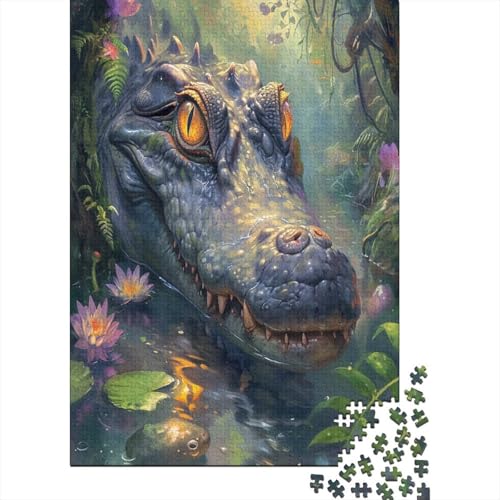 Krokodil Puzzlespiel 1000 Teile Puzzle Für Erwachsene Und Kinder Ab 14 Jahren, Puzzle-Motiv Erwachsenen Puzzlespiel Puzzel 1000pcs (75x50cm) von GXYUAOIEF