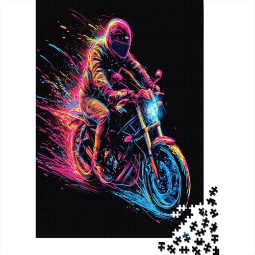 Motorrad 1000 Teile Puzzle Für Erwachsene, Hochwertige Recycelbare MateriAußerirdische Und Druck Puzzlespiel, Familienspiel, Geschenk Für Liebhaber Oder Freunde Puzzel 1000pcs (75x50cm) von GXYUAOIEF