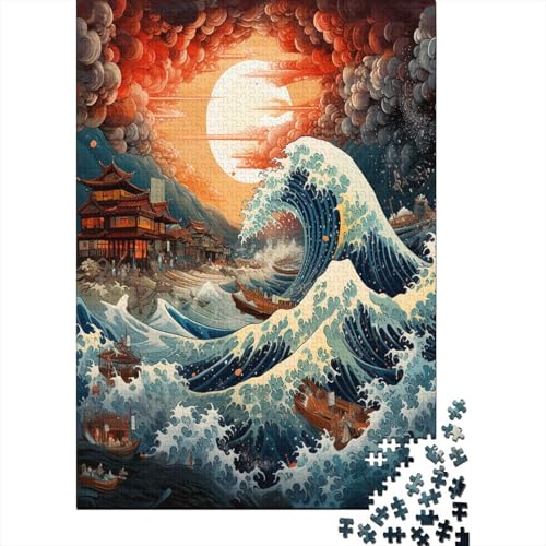 Ozean Wave Puzzle 1000 Teile Für Erwachsene Und Kinder Ab 14 Jahren Für Stressabbauer Puzzel 1000pcs (75x50cm) von GXYUAOIEF