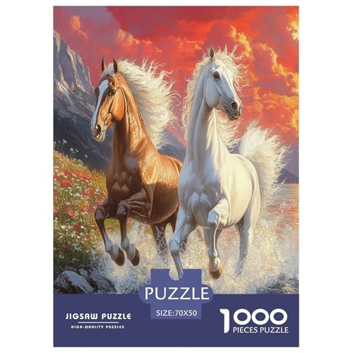 Pferd Puzzle 1000-teilige Schwer Puzzle Spielzeug Pädagogisches Spiel Impossible Herausforderung Spielzeug Für Erwachsene Und Kinder Ab 14 Jahren 70x50cm/1000pcs Pferd Puzzle 1000-teilige Schwer Puzzle Spielzeug Pädagogisches Spiel Impossible Herausforderung Spielzeug Für Erwachsene Und Kinder Ab 14 Jahren 70x50cm/1000pcs von GXYUAOIEF