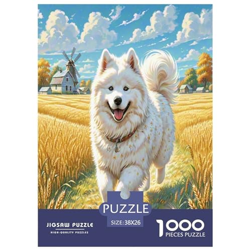 Samoyed Hund Puzzles 1000 Teile Schwer Puzzle Spielzeug Lernspiel Impossible Herausforderungsspielzeug Für Erwachsene Und Kinder Ab 14 Jahren 38x26cm/1000pcs Samoyed Hund Puzzles 1000 Teile Schwer Puzzle Spielzeug Lernspiel Impossible Herausforderungsspielzeug Für Erwachsene Und Kinder Ab 14 Jahren 38x26cm/1000pcs von GXYUAOIEF