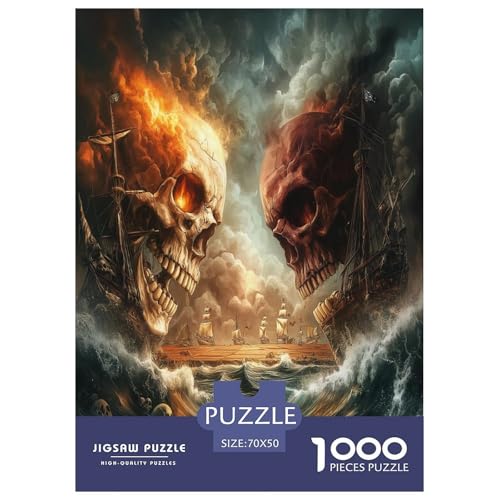Schädel Puzzles 1000 Teile Schwer Puzzle Spielzeug Lernspiel Impossible Herausforderungsspielzeug Für Erwachsene Und Kinder in Bewährter 70x50cm/1000pcs Schädel Puzzles 1000 Teile Schwer Puzzle Spielzeug Lernspiel Impossible Herausforderungsspielzeug Für Erwachsene Und Kinder in Bewährter 70x50cm/1000pcs von GXYUAOIEF