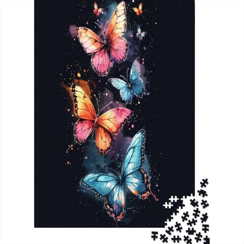 Schmetterling Puzzle 1000 Teile,Puzzlespiel Für Erwachsene,Impossible Puzzle,Puzzle GesKükenlichkeitsspiel Für Die Ganze Familie, Geschenke Für Männer/Frauen Erwachsenen Puzzel 1000pcs (75x50cm) von GXYUAOIEF