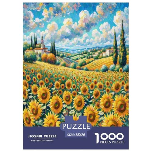 Sonnenblumen Puzzle 1000-teilige Schwer Puzzle Spielzeug Pädagogisches Spiel Impossible Herausforderung Spielzeug Für Erwachsene Und Kinder Ab 12 Jahren 38x26cm/1000pcs Sonnenblumen Puzzle 1000-teilige Schwer Puzzle Spielzeug Pädagogisches Spiel Impossible Herausforderung Spielzeug Für Erwachsene Und Kinder Ab 12 Jahren 38x26cm/1000pcs von GXYUAOIEF