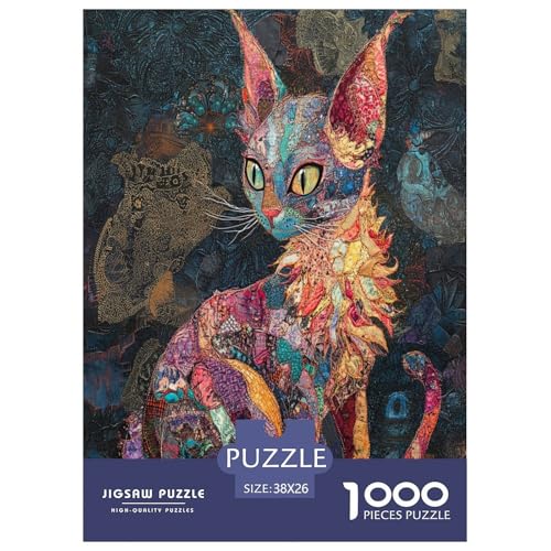 Sphinx Katze Puzzle 1000-teilige Schwer Puzzle Spielzeug Lernspiel Impossible Herausforderungsspielzeug Für Erwachsene Und Kinder Ab 14 Jahren 38x26cm/1000pcs Sphinx Katze Puzzle 1000-teilige Schwer Puzzle Spielzeug Lernspiel Impossible Herausforderungsspielzeug Für Erwachsene Und Kinder Ab 14 Jahren 38x26cm/1000pcs von GXYUAOIEF