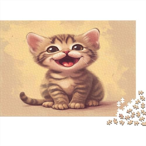 Tabby 1000 Stück Puzzles Für Erwachsene Teenager Stress Abbauen Familien-Puzzlespiel 1000-teiliges Puzzle Kinder Lernspiel Spielzeug Geschenk Puzzel 1000pcs (75x50cm) von GXYUAOIEF