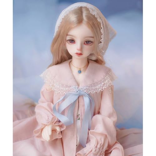 1/4 Handbemalte BJD-Puppe, Elegante Schöne SD Doll 40 cm 15,74 Zoll Harz Kugelgelenkpuppe mit Kleidung Schuhen Perücke Make-up, Schleier Nicht Enthalten von GYHCB