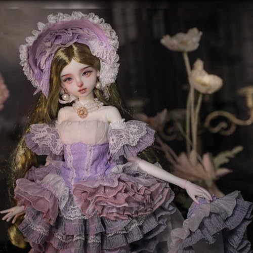 1/4 Palaststil Prinzessin SD-Puppe 41 cm/16,14 Zoll Elegant Exquisit BJD Doll Komplettset Harz Kugelgelenkpuppe, Geburtstag von GYHCB