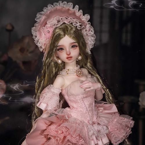 1/4 Palaststil Prinzessin SD-Puppe 41 cm/16,14 Zoll Elegant Exquisit BJD Doll Komplettset Harz Kugelgelenkpuppe, Geburtstag von GYHCB