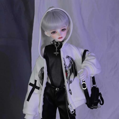 40 cm Mode BJD-Puppen 1/4 Hübscher Junge SD-Puppe 15,74 Zoll Kugelgelenkpuppe Actionfigur mit Komplettset Kleidung Schuhe Perücke Make-up, für Sammlergeschenk von GYHCB