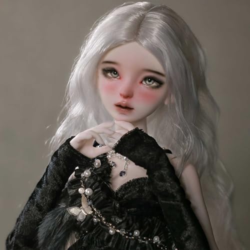 44 cm 17,32 Zoll BJD Doll 1/4 Elegante Ball Jointed Doll Handgefertigte SD-Puppe mit Komplettem Zubehörsatz, Bestes Geburtstagsgeschenk für Mädchen von GYHCB