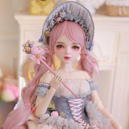 60 cm Elegante BJD-Puppe 1/3 Prinzessin SD-Puppe 23,62 Zoll Mechanische Gelenkpuppe mit Kleidungsset Perücke Schuhe Make-up, Überraschungsgeschenk von GYHCB