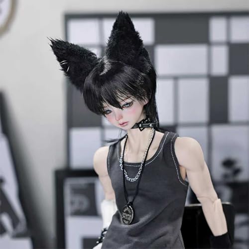 BJD Puppe 1/4 18 inch Vollständiges Set Punk Rock Stil Figuren Handbemaltes Resin Spielzeug SD Puppe Sammlerstück, Geburtstagsgeschenk von GYHCB