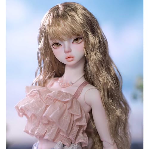 BJD-Puppe 1/4 44 cm Süßes Mädchen Kugelgelenkpuppe, mit Einfachem Stil BJD-Kleidungsset, BJD-Perücke, BJD-Schuhe, Gesicht und Körper Make-up von GYHCB