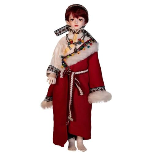 Chinesischer Stil Tibetische BJD-Puppe 39 cm 15,35 Zoll Ethnischer Stil SD Doll 1/4 Kugelgelenkpuppe mit Kleidungsset Perücke Make-up, Mädchen von GYHCB